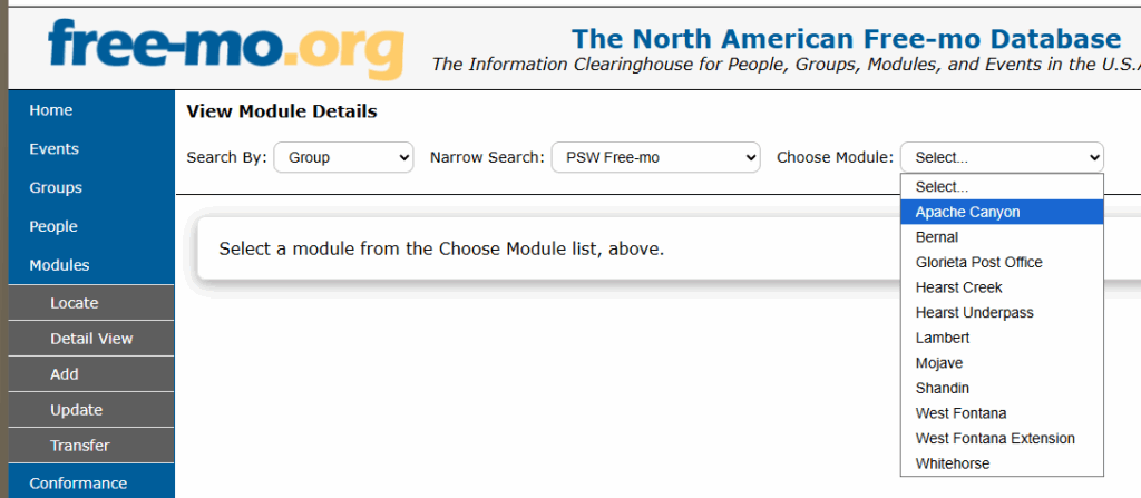 Module Details - Choose Module Options Example